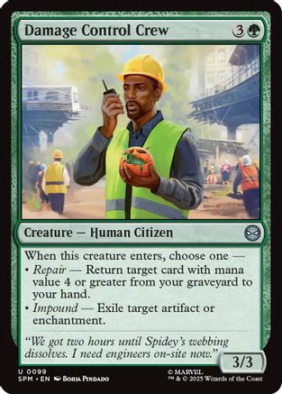 Image of Damage Control Crew (SPM-099) - Marvel's Spider-Man Foil