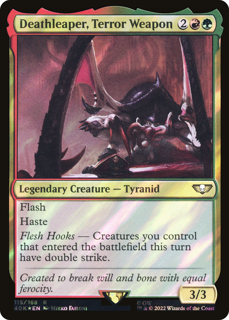 Image of Deathleaper, Terror Weapon (Surge Foil) (40K-115) - Warhammer 40,000 Commander Foil