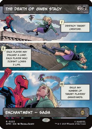 Image of The Death of Gwen Stacy (Borderless) (SPM-223) - Marvel's Spider-Man Foil