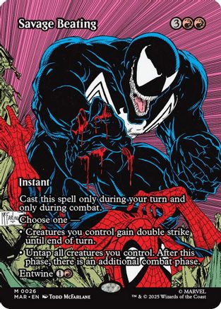 Image of Savage Beating (Borderless) (MAR-026) - Marvel Eternal-Legal