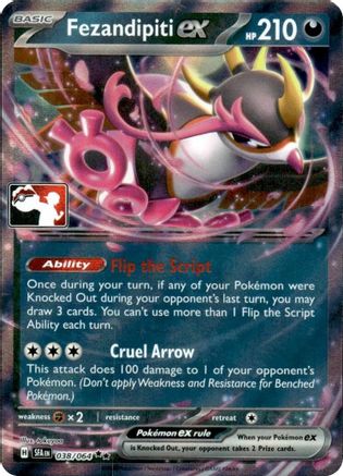 Image of Fezandipiti ex 038/064  - Holofoil Prize Pack Series Cards - Double Rare