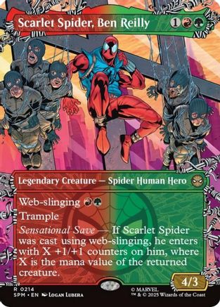 Image of Scarlet Spider, Ben Reilly (Borderless) (SPM-214) - Marvel's Spider-Man