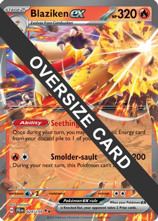 Image of Blaziken ex 024  - Holofoil Jumbo Cards - Double Rare