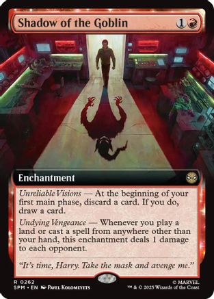 Image of Shadow of the Goblin (Extended Art) (SPM-262) - Marvel's Spider-Man Foil