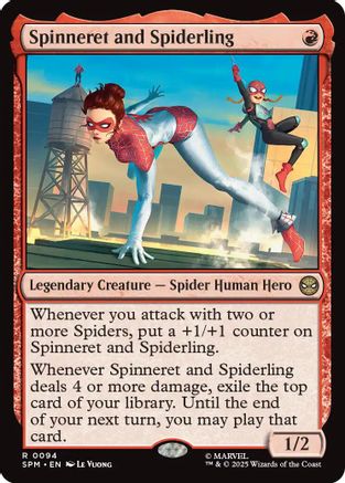 Image of Spinneret and Spiderling (SPM-094) - Marvel's Spider-Man