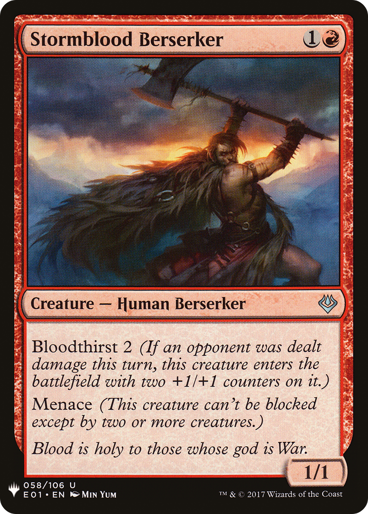 Image of Stormblood Berserker (LIST-058) - The List