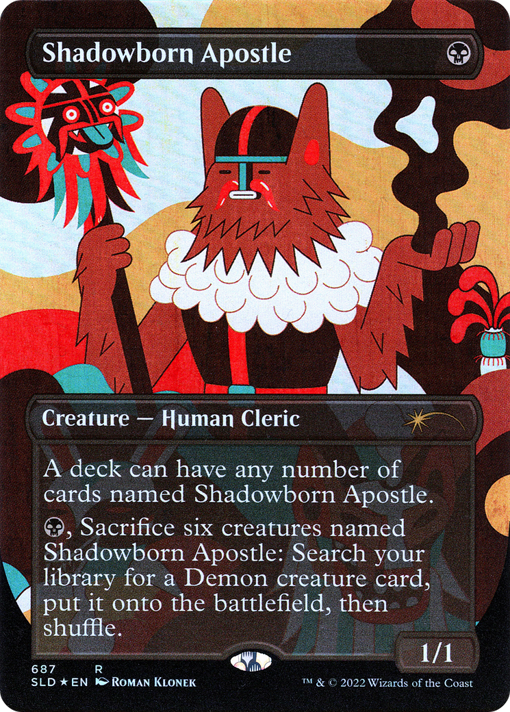 Image of Shadowborn Apostle (687) (SLD-687) - Secret Lair Drop (Borderless) Foil
