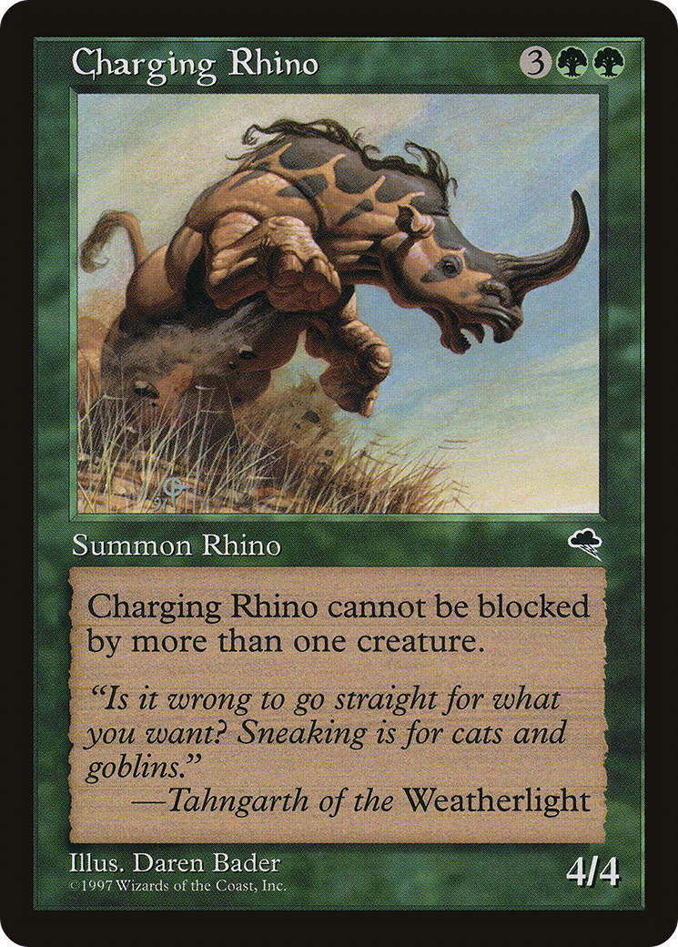 Image of Charging Rhino (TMP-218) - Tempest
