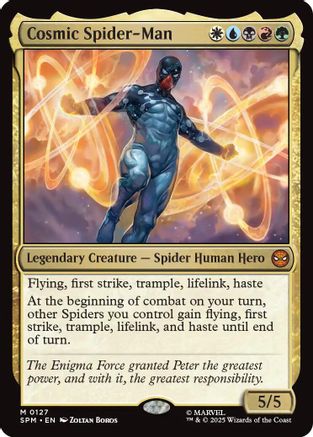 Image of Cosmic Spider-Man (SPM-127) - Marvel's Spider-Man Foil
