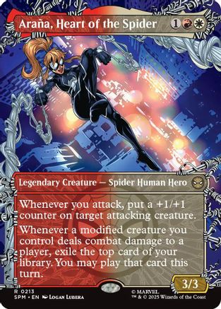 Image of Arana, Heart of the Spider (Borderless) (SPM-213) - Marvel's Spider-Man Foil