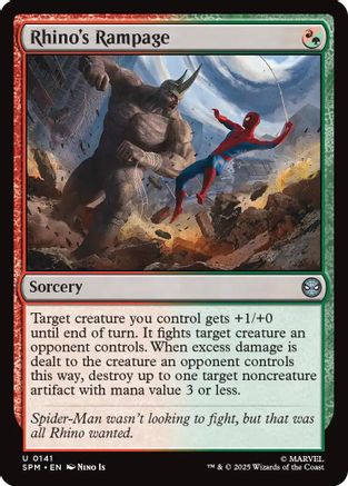 Image of Rhino's Rampage (SPM-141) - Marvel's Spider-Man Foil