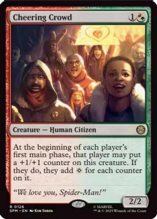 Image of Cheering Crowd (SPM-126) - Marvel's Spider-Man Foil
