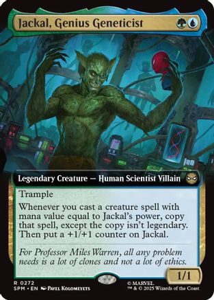 Image of Jackal, Genius Geneticist (Extended Art) (SPM-272) - Marvel's Spider-Man Foil