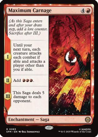 Image of Maximum Carnage (SPM-083) - Marvel's Spider-Man Foil