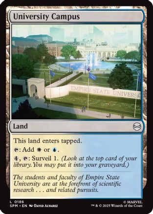 Image of University Campus (SPM-186) - Marvel's Spider-Man Foil
