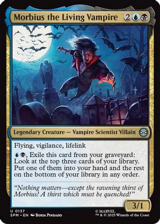 Image of Morbius the Living Vampire (SPM-137) - Marvel's Spider-Man Foil