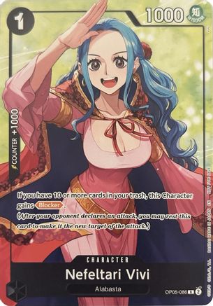 Image of Nefeltari Vivi (Welcome Pack Vol. 2) (OP05-086) - One Piece Promotion Cards