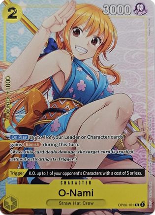 Image of O-Nami (Welcome Pack Vol. 2) (OP06-101) - One Piece Promotion Cards
