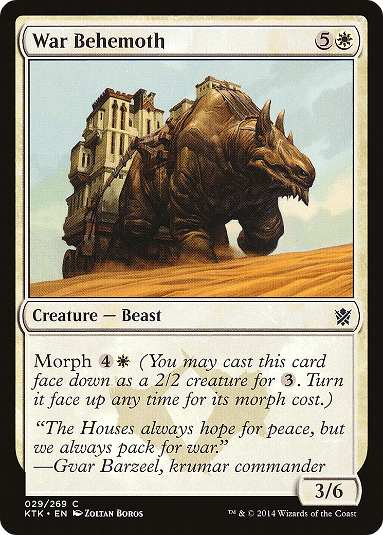 Image of War Behemoth (KTK-029) - Khans of Tarkir Foil
