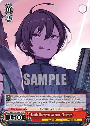 Image of Battle Between Women, Clarence (GGO/SE50-E28 U) - SAO Alternative–Gun Gale Online–2 Premium Booster