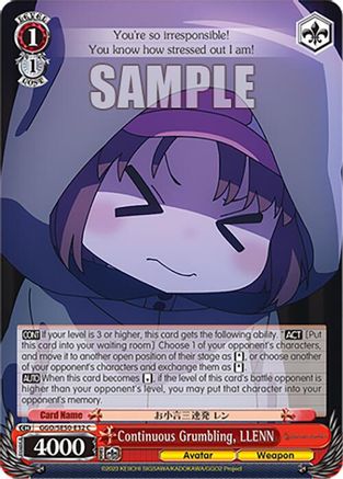 Image of Continuous Grumbling, LLENN (GGO/SE50-E32 C) - SAO Alternative–Gun Gale Online–2 Extra Booster