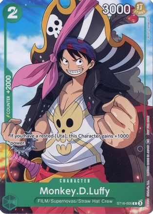 Image of Monkey.D.Luffy (Welcome Pack Vol. 2) (ST16-005) - One Piece Promotion Cards