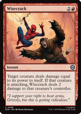 Image of Wisecrack (SPM-098) - Marvel's Spider-Man Foil