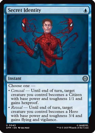 Image of Secret Identity (SPM-043) - Marvel's Spider-Man Foil