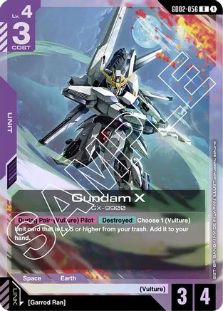 Image of Gundam X (GD02-056) (GD02-056) - Dual Impact Holofoil