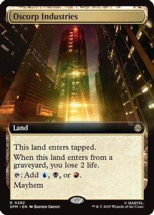 Image of Oscorp Industries (Extended Art) (SPM-282) - Marvel's Spider-Man Foil