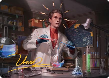 Image of Peter Parker Art Card (3/54) (Gold-Stamped Signature) (AASPM-003) - Art Series: Marvel's Spider-Man