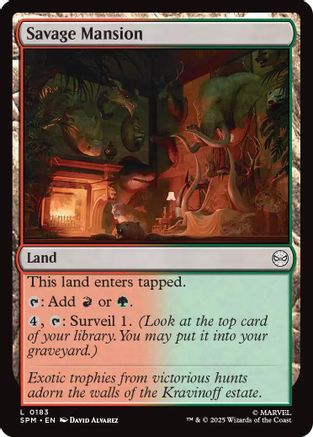 Image of Savage Mansion (SPM-183) - Marvel's Spider-Man
