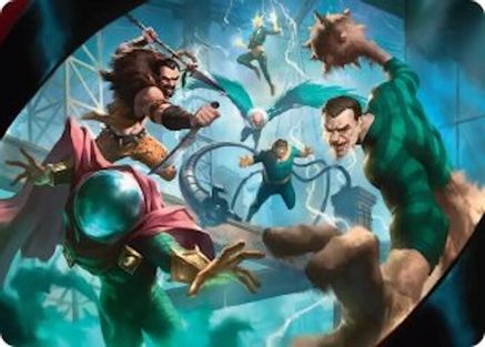 Image of Behold the Sinister Six! Art Card (7/54) (AASPM-007) - Art Series: Marvel's Spider-Man