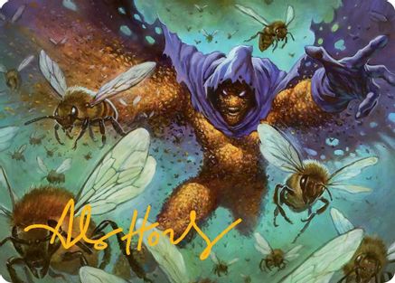 Image of Swarm, Being of Bees Art Card (Gold-Stamped Signature) (AASPM-011) - Art Series: Marvel's Spider-Man