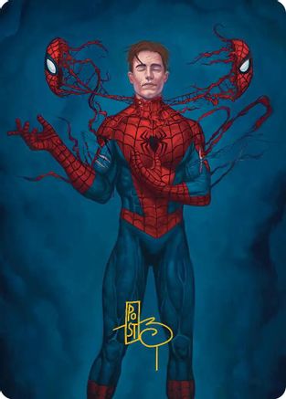 Image of Secret Identity Art Card (Gold-Stamped Signature) (AASPM-006) - Art Series: Marvel's Spider-Man
