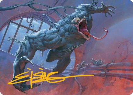 Image of Venom, Evil Unleashed Art Card (Gold-Stamped Signature) (AASPM-012) - Art Series: Marvel's Spider-Man