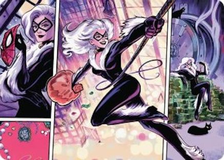 Image of Black Cat, Cunning Thief Art Card (AASPM-044) - Art Series: Marvel's Spider-Man