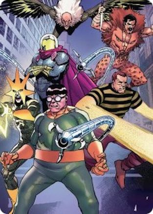 Image of Behold the Sinister Six! Art Card (45/54) (AASPM-045) - Art Series: Marvel's Spider-Man