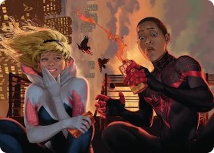 Image of Heroes' Hangout Art Card (AASPM-014) - Art Series: Marvel's Spider-Man