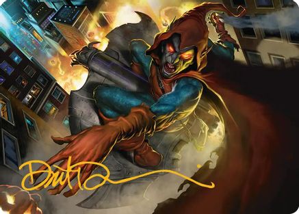 Image of Hobgoblin, Mantled Marauder Art Card (Gold-Stamped Signature) (AASPM-015) - Art Series: Marvel's Spider-Man