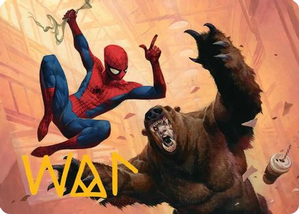 Image of Wisecrack Art Card (Gold-Stamped Signature) (AASPM-016) - Art Series: Marvel's Spider-Man