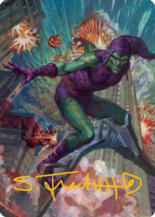Image of Green Goblin Art Card (26/54) (Gold-Stamped Signature) (AASPM-026) - Art Series: Marvel's Spider-Man