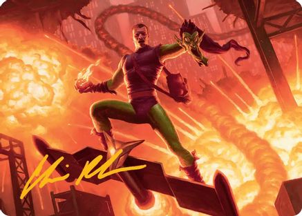 Image of Green Goblin, Revenant Art Card (Gold-Stamped Signature) (AASPM-027) - Art Series: Marvel's Spider-Man