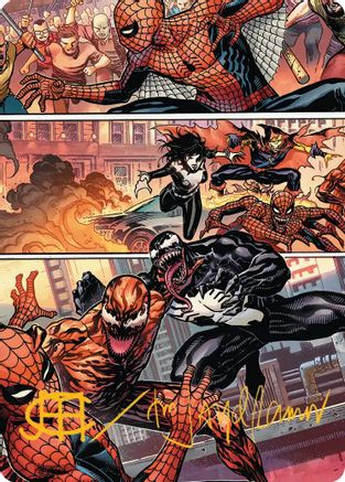 Image of Maximum Carnage Art Card (Gold-Stamped Signature) (AASPM-046) - Art Series: Marvel's Spider-Man