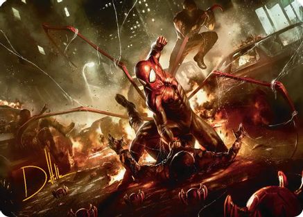 Image of Superior Spider-Man Art Card (Gold-Stamped Signature) (AASPM-032) - Art Series: Marvel's Spider-Man