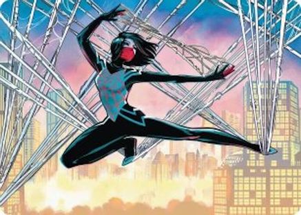 Image of Silk, Web Weaver Art Card (39/54) (AASPM-039) - Art Series: Marvel's Spider-Man