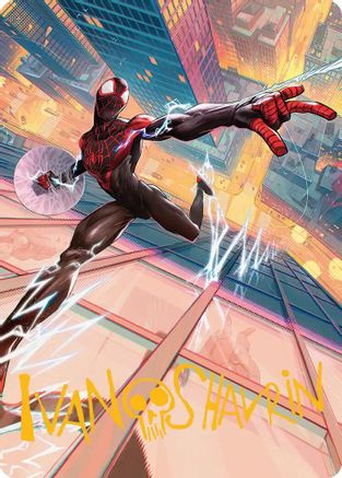 Image of Ultimate Spider-Man Art Card (Gold-Stamped Signature) (AASPM-041) - Art Series: Marvel's Spider-Man