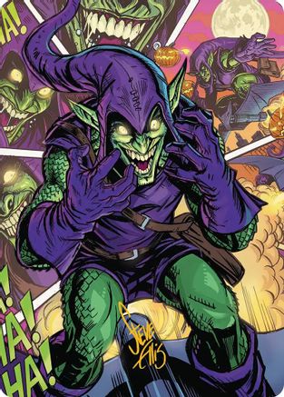 Image of Green Goblin Art Card (49/54) (Gold-Stamped Signature) (AASPM-049) - Art Series: Marvel's Spider-Man