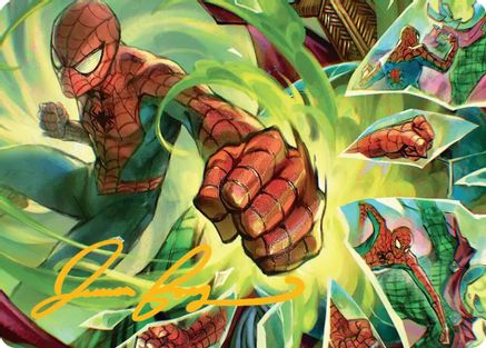 Image of Kapow! Art Card (Gold-Stamped Signature) (AASPM-017) - Art Series: Marvel's Spider-Man
