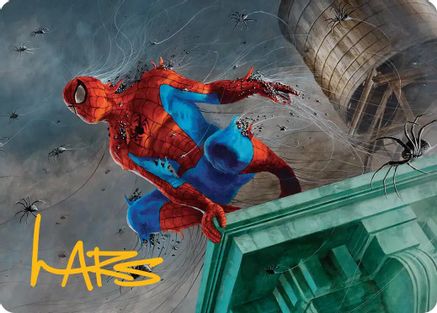 Image of Spiders-Man, Heroic Horde Art Card (Gold-Stamped Signature) (AASPM-021) - Art Series: Marvel's Spider-Man